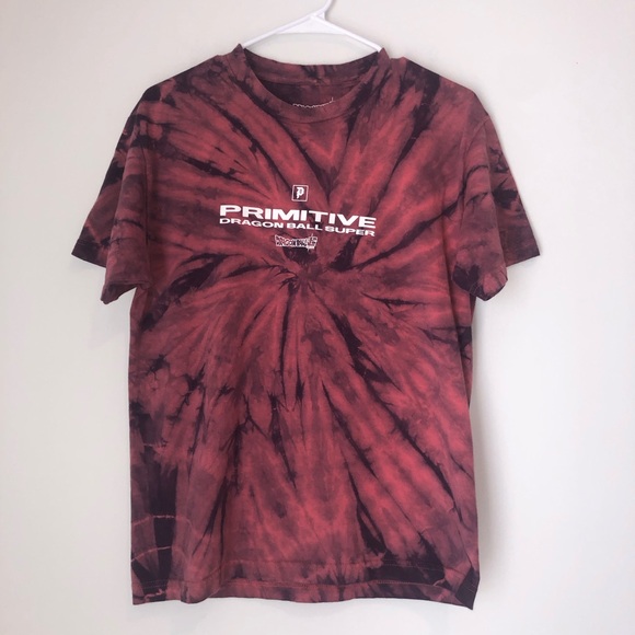 Primitive x Dragon Ball Super Small Red Tie Dye T-shirt - Picture 1 of 2